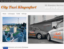 Tablet Screenshot of klagenfurt-taxi.com